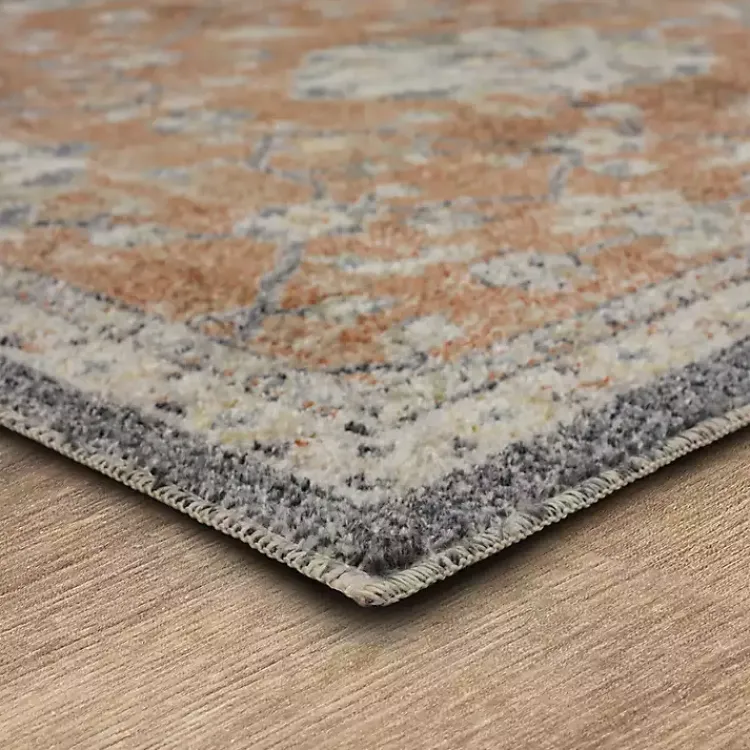 Kirklands Home Area Rugs|Granary Floral Area Rug, 6x9 Orange