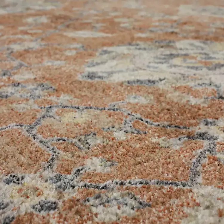 Kirklands Home Area Rugs|Granary Floral Area Rug, 6x9 Orange