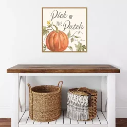 Online Orange Pick of the Patch Framed Canvas Art Print Fall