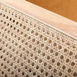 Kirklands Home Accent Chairs|Orange Rattan Accent Chair Yellow