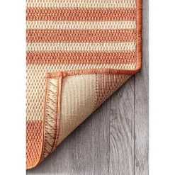 Kirklands Home Outdoor Rugs|Robin Stripe Outdoor Rug, 5x8 Orange