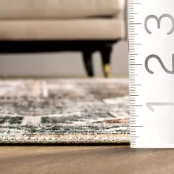 Kirklands Home Area Rugs|Orange Tribal Washable Area Rug, 8x10