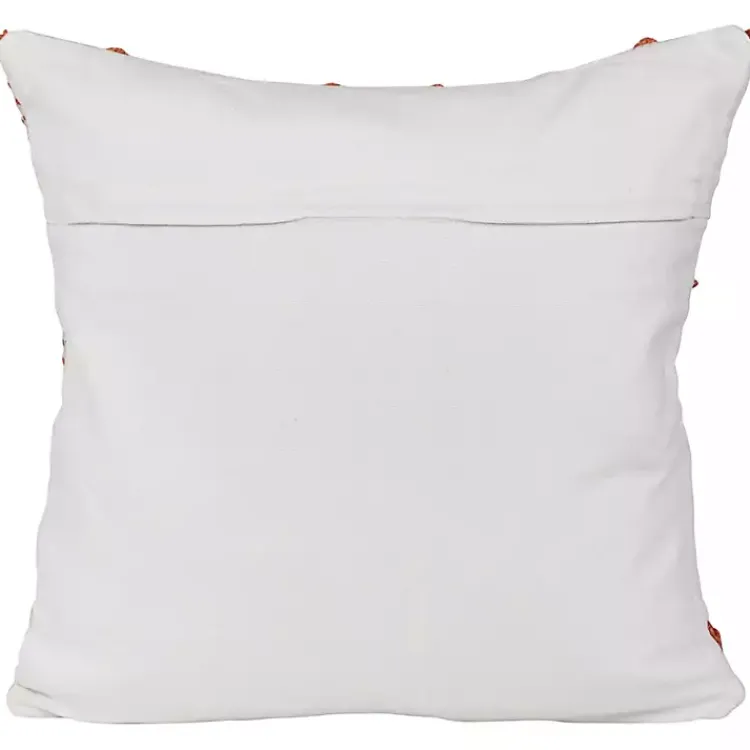 Hot Orange Woven Triangle Indoor/Outdoor Pillow Pillows