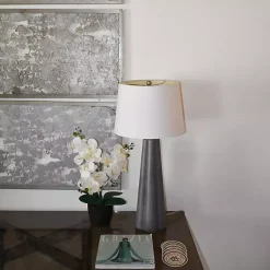 Clearance Orchid Arrangement in Black Decorative Pot Arrangements & Greenery