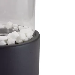 Kirklands Home Fire Pits|Outdoor Tabletop Fireplace on Base Black