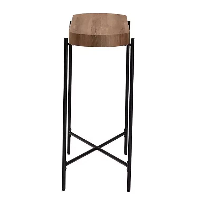 Kirklands Home Console Tables|Oval Light Wood X Base Console Table Brown