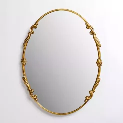 Kirklands Home Decorative Mirrors|Oval Louisa Gold Wall Mirror