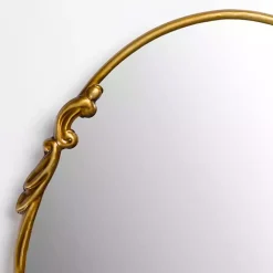 Kirklands Home Decorative Mirrors|Oval Louisa Gold Wall Mirror