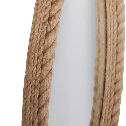 Kirklands Home Decorative Mirrors|Oval Lyla Natural Rope Wall Mirror