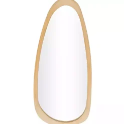 Kirklands Home Decorative Mirrors|Oval Natural Wood Wall Mirror