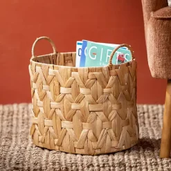 New Oval Natural Woven Baskets, Set of 3 Baskets & Boxes