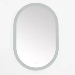 Kirklands Home Decorative Mirrors|Oval Wes LED Wall Mirror