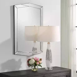 Kirklands Home Decorative Mirrors|Overlapping Asymmetrical Bevel Wall Mirror