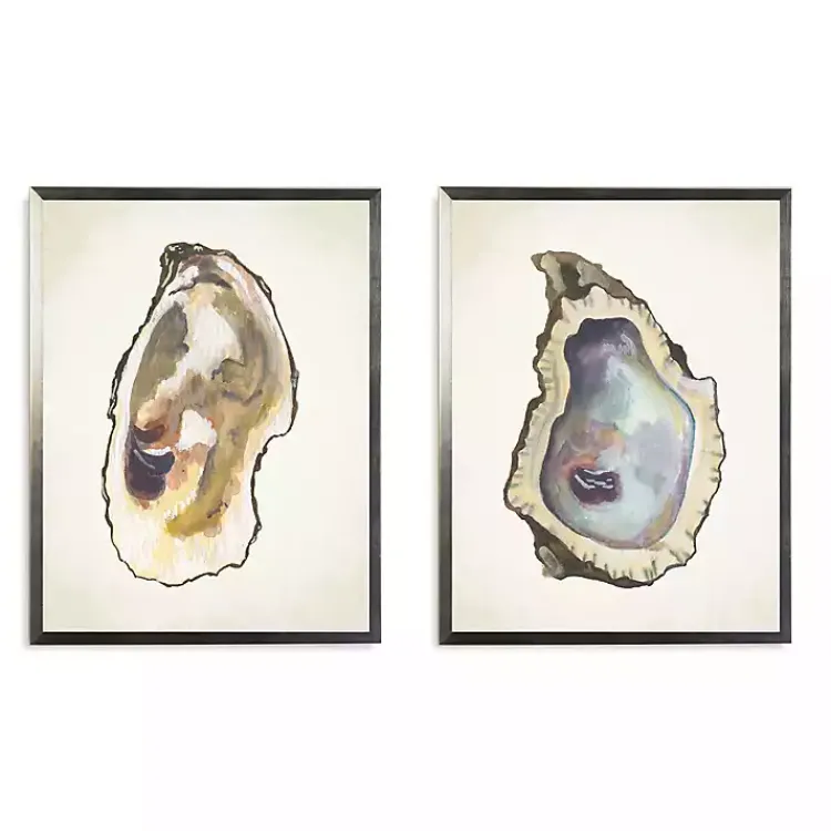 Kirklands Home Framed Art|Oyster Shells Framed Art Prints, Set of 2