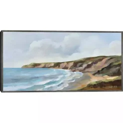 Kirklands Home Canvas Art|Pacific Coast Framed Canvas Art Print Multi