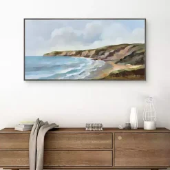 Kirklands Home Canvas Art|Pacific Coast Framed Canvas Art Print Multi