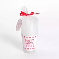 Kirklands Home Glassware & Drinkware|Packed Party Sorry Santa 10-pc. Cup Set