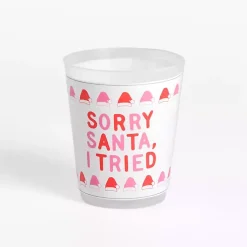 Kirklands Home Glassware & Drinkware|Packed Party Sorry Santa 10-pc. Cup Set