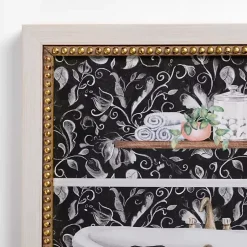 Kirklands Home Framed Art|Paisley Bathroom Tub Framed Art Print