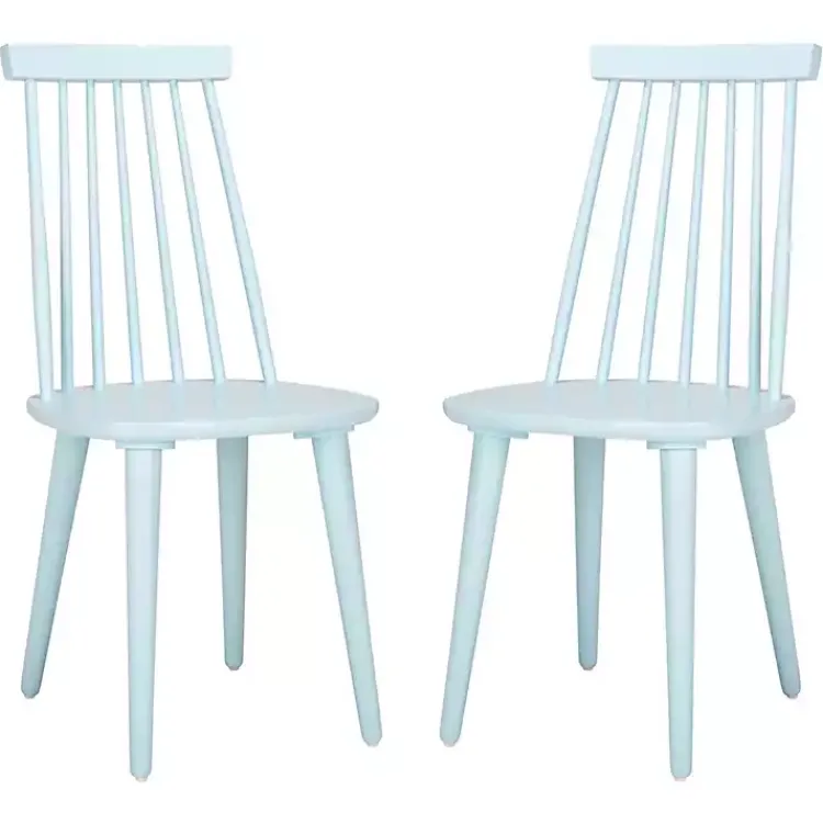 Kirklands Home Dining Chairs|Pale Burris Dining Chairs, Set of 2 Blue