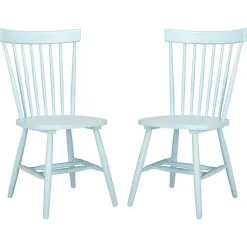 Kirklands Home Dining Chairs|Pale Parker Spindle Dining Chairs, Set of 2 Blue