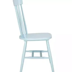 Kirklands Home Dining Chairs|Pale Parker Spindle Dining Chairs, Set of 2 Blue