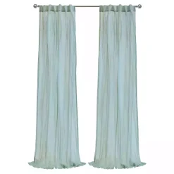 Kirklands Home Curtains & Drapes|Pale Thyme Paloma Curtain Panel, 63 in. Blue