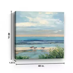 Kirklands Home Canvas Art|Paradise Beach Canvas Art Print, 40x40 in. Blue
