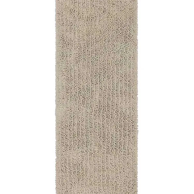 Kirklands Home Bathroom Rugs|Parchment Lofty Pile Chenille Bath Mat, 34 in. Tan