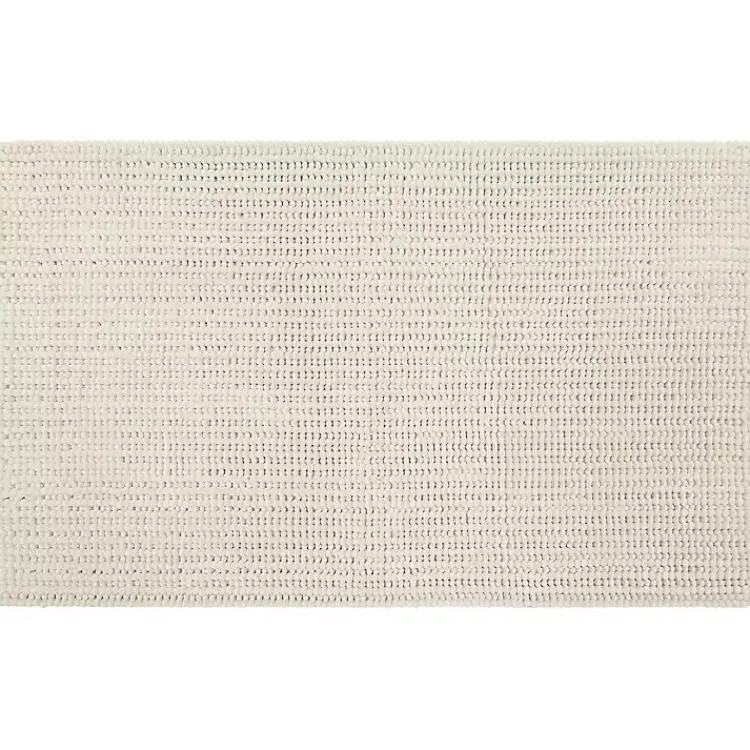 Kirklands Home Bathroom Rugs|Parchment Memory Foam Chenille Bath Mat, 34 in. Tan