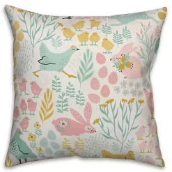 Online Pastel Happy Easter Chicken Pillow Easter Decorations