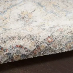 Kirklands Home Area Rugs|Pastel Medallion Washable Area Rug, 5x7 Gray