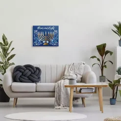 Outlet Peace and Light Menorah Canvas Art Print Hanukkah Decorations