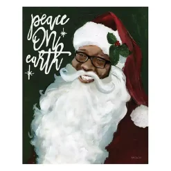 New Peace On Earth Santa Canvas Art Print Christmas Art & Wall Decor