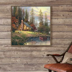 Kirklands Home Canvas Art|Peaceful Retreat Framed Canvas Art Print