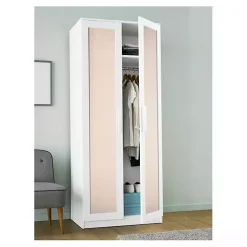 Kirklands Home Wall Murals & Wallpaper|Peach Textured Faux Fabric Peel & Stick Wallpaper