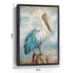 Kirklands Home Canvas Art|Pelican Perch Framed Canvas Art Print, 24x36 in.