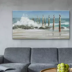 Kirklands Home Canvas Art|Perched By The Sea Canvas Art Print