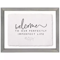 Kirklands Home Wall Quotes & Signs|Perfectly Imperfect Life Wall Plaque