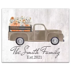 Outlet Personalized Autumn Farm Truck Harvest Wall Art Fall