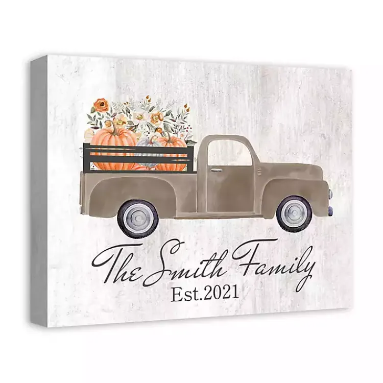 Outlet Personalized Autumn Farm Truck Harvest Wall Art Fall