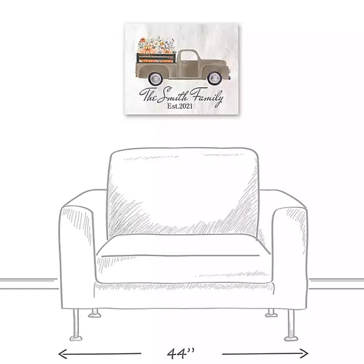 Outlet Personalized Autumn Farm Truck Harvest Wall Art Fall