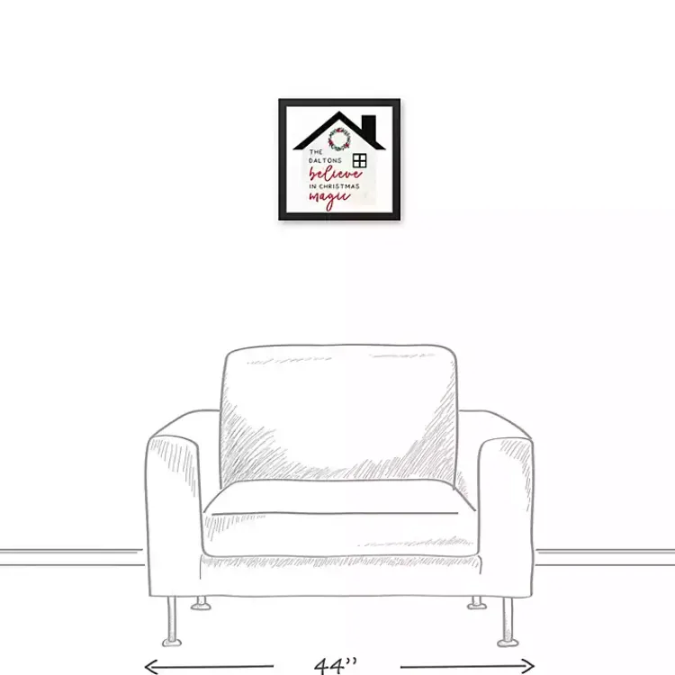 Sale Personalized Believe in Magic Canvas Wall Plaque Christmas Art & Wall Decor