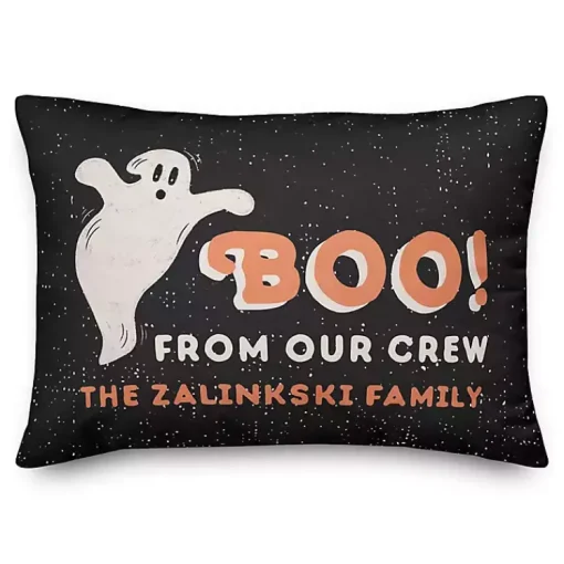 Best Personalized Boo From Our Crew Pillow Halloween