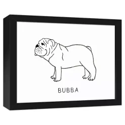 Kirklands Home Wall Quotes & Signs|Personalized Bulldog Framed Wall Plaque
