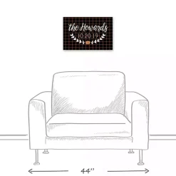 Discount Personalized Checkered Halloween Wall Plaque Halloween