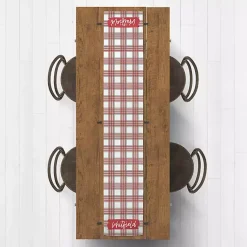 New Personalized Christmas Plaid Table Runner, 72 in. Christmas Dining & Entertaining