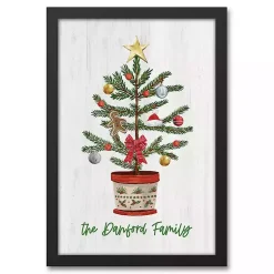 Outlet Personalized Christmas Tree Framed Canvas Print Christmas Art & Wall Decor