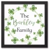 Discount Personalized Clover Wreath Framed Art Print St Patricks Day Decorations