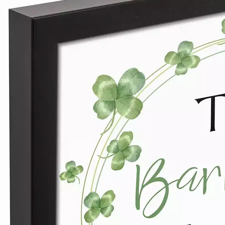 Discount Personalized Clover Wreath Framed Art Print St Patricks Day Decorations